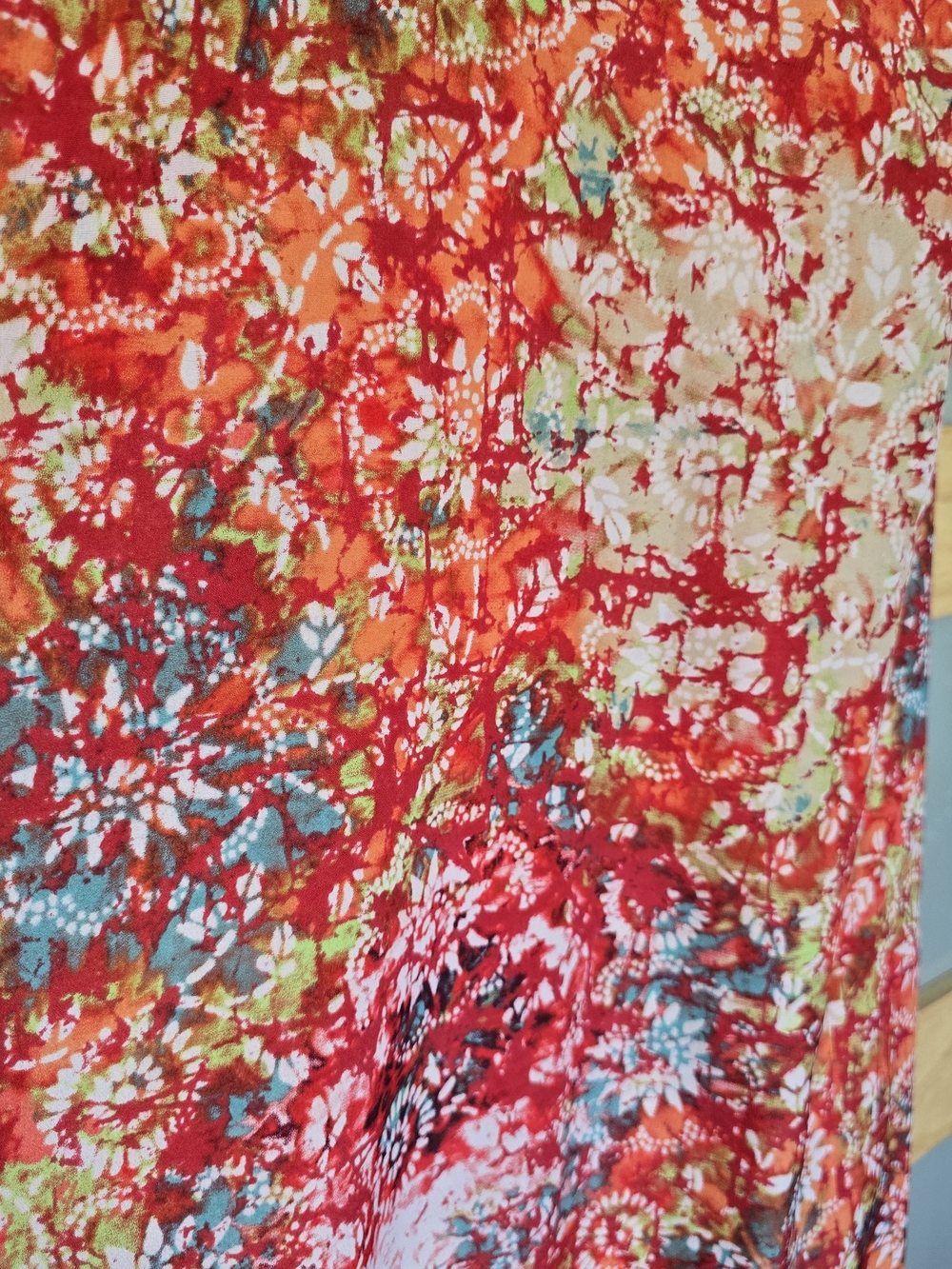 Xhilaration Red Multi Floral Halter Maxi Dress - Picture 5 of 9